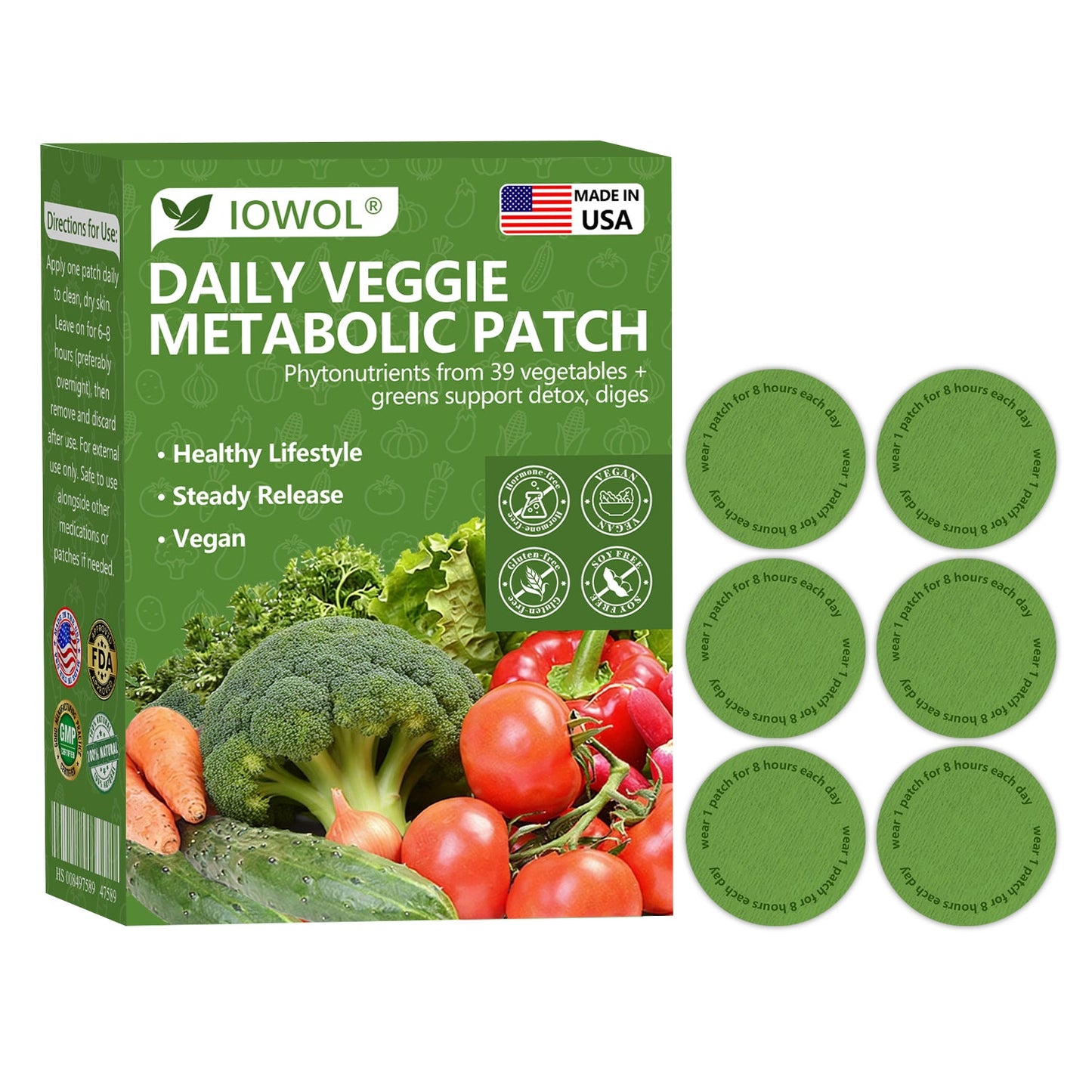 𝐎𝐟𝐟𝐢𝐜𝐢𝐚𝐥 𝐒𝐭𝐨𝐫𝐞 | 𝐈𝐎𝐖𝐎𝐋® 𝐃𝐚𝐢𝐥𝐲 𝐕𝐞𝐠𝐞𝐭𝐚𝐛𝐥𝐞 𝐌𝐞𝐭𝐚𝐛𝐨𝐥𝐢𝐜 𝐏𝐚𝐭𝐜𝐡 𝐮𝐬𝐞𝐬 𝐨𝐫𝐠𝐚𝐧𝐢𝐜 𝐯𝐞𝐠𝐞𝐭𝐚𝐛𝐥𝐞 𝐞𝐱𝐭𝐫𝐚𝐜𝐭𝐬 𝐚𝐧𝐝 𝐩𝐡𝐲𝐭𝐨𝐧𝐮𝐭𝐫𝐢𝐞𝐧𝐭𝐬 𝐟𝐫𝐨𝐦 𝟑𝟗 𝐯𝐞𝐠𝐞𝐭𝐚𝐛𝐥𝐞𝐬 + 𝐠𝐫𝐞𝐞𝐧𝐬 𝐭𝐨 𝐬𝐮𝐩𝐩𝐨𝐫𝐭 𝐝𝐞𝐭𝐨𝐱, 𝐝𝐢𝐠𝐞𝐬𝐭𝐢𝐨𝐧 & 𝐦𝐞𝐭𝐚𝐛𝐨𝐥𝐢𝐜 𝐫𝐞𝐬𝐞𝐭, 𝐚𝐧𝐝 𝐛𝐨𝐨𝐬𝐭 𝐞𝐧𝐞𝐫𝐠𝐲 𝐟𝐨𝐫 𝐚𝐥𝐥-𝐝𝐚𝐲 𝐰𝐞𝐥𝐥𝐧𝐞𝐬𝐬.