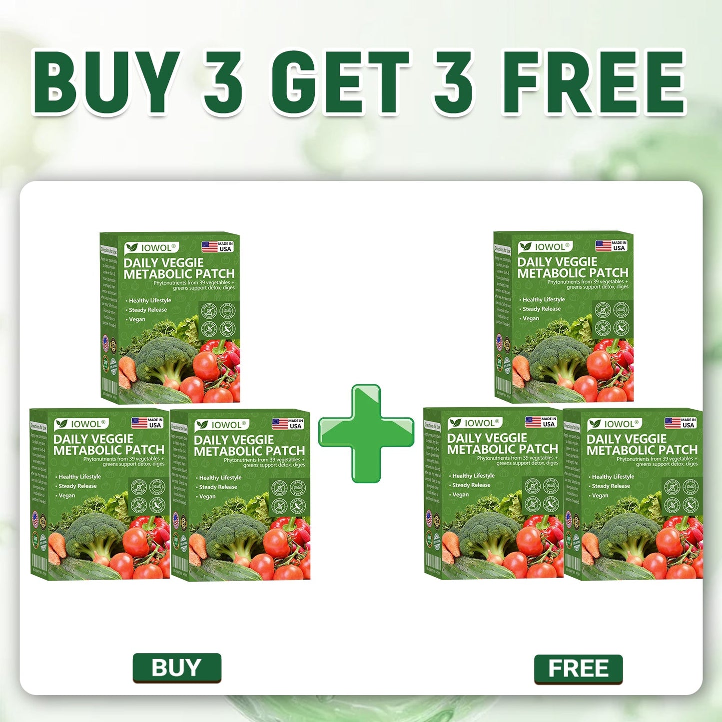 𝐎𝐟𝐟𝐢𝐜𝐢𝐚𝐥 𝐒𝐭𝐨𝐫𝐞 | 𝐈𝐎𝐖𝐎𝐋® 𝐃𝐚𝐢𝐥𝐲 𝐕𝐞𝐠𝐞𝐭𝐚𝐛𝐥𝐞 𝐌𝐞𝐭𝐚𝐛𝐨𝐥𝐢𝐜 𝐏𝐚𝐭𝐜𝐡 𝐮𝐬𝐞𝐬 𝐨𝐫𝐠𝐚𝐧𝐢𝐜 𝐯𝐞𝐠𝐞𝐭𝐚𝐛𝐥𝐞 𝐞𝐱𝐭𝐫𝐚𝐜𝐭𝐬 𝐚𝐧𝐝 𝐩𝐡𝐲𝐭𝐨𝐧𝐮𝐭𝐫𝐢𝐞𝐧𝐭𝐬 𝐟𝐫𝐨𝐦 𝟑𝟗 𝐯𝐞𝐠𝐞𝐭𝐚𝐛𝐥𝐞𝐬 + 𝐠𝐫𝐞𝐞𝐧𝐬 𝐭𝐨 𝐬𝐮𝐩𝐩𝐨𝐫𝐭 𝐝𝐞𝐭𝐨𝐱, 𝐝𝐢𝐠𝐞𝐬𝐭𝐢𝐨𝐧 & 𝐦𝐞𝐭𝐚𝐛𝐨𝐥𝐢𝐜 𝐫𝐞𝐬𝐞𝐭, 𝐚𝐧𝐝 𝐛𝐨𝐨𝐬𝐭 𝐞𝐧𝐞𝐫𝐠𝐲 𝐟𝐨𝐫 𝐚𝐥𝐥-𝐝𝐚𝐲 𝐰𝐞𝐥𝐥𝐧𝐞𝐬𝐬.